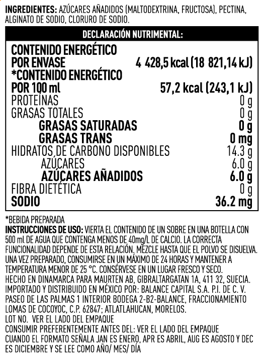 Drink mix 320 Maurten sobre